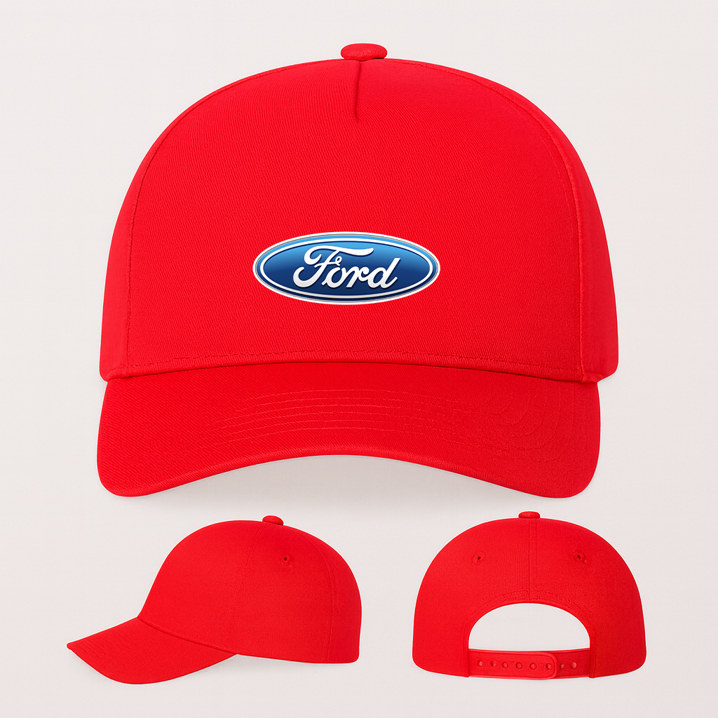 Ford Car Five Panel Twill Snapback Cap
